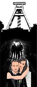 Brautpaar unter Tage