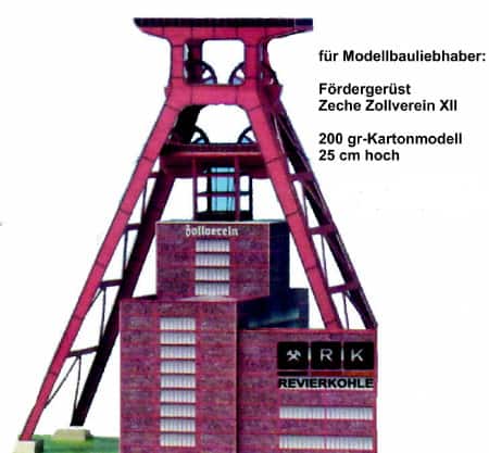Modellbausatz Zeche Zollverein XII