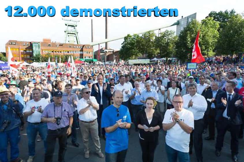 K& S : Menschenkette für den Kali-Bergbau