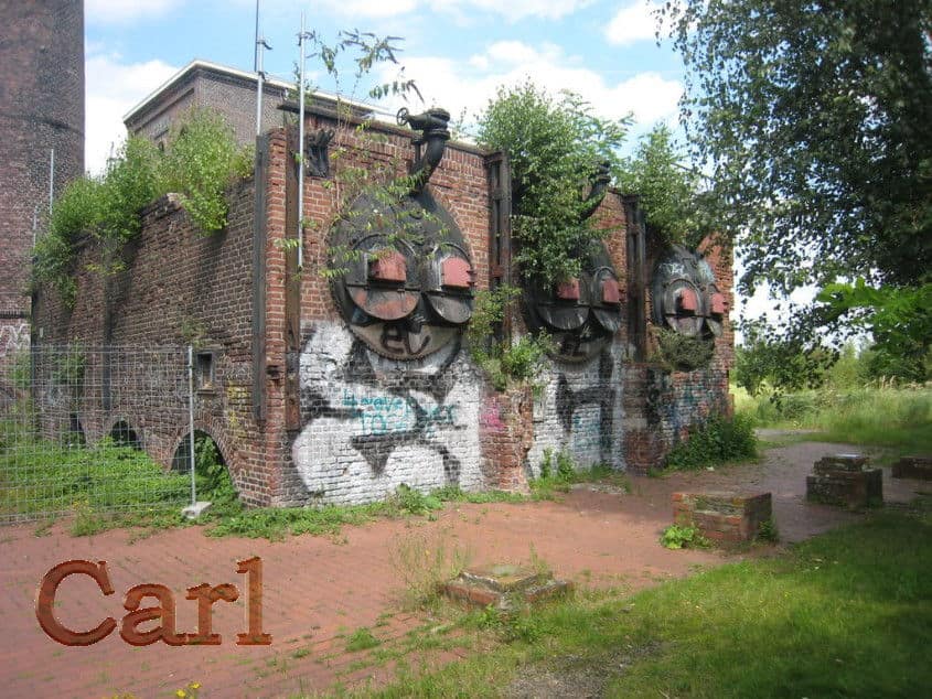 Doppekfkammrohrkessel zur Dampferzeugung Zeche Carl, Kesselhaus abgerissen foto pillboxs