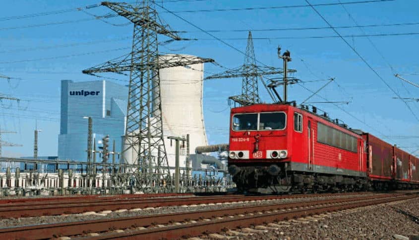 uniper Kraftwerk datteln 4 mit Bahn