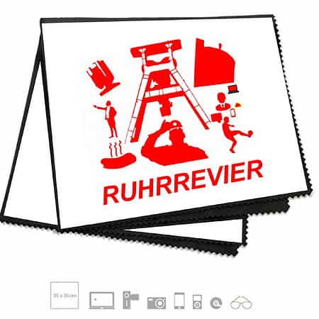 PC-und Brillentuch rot