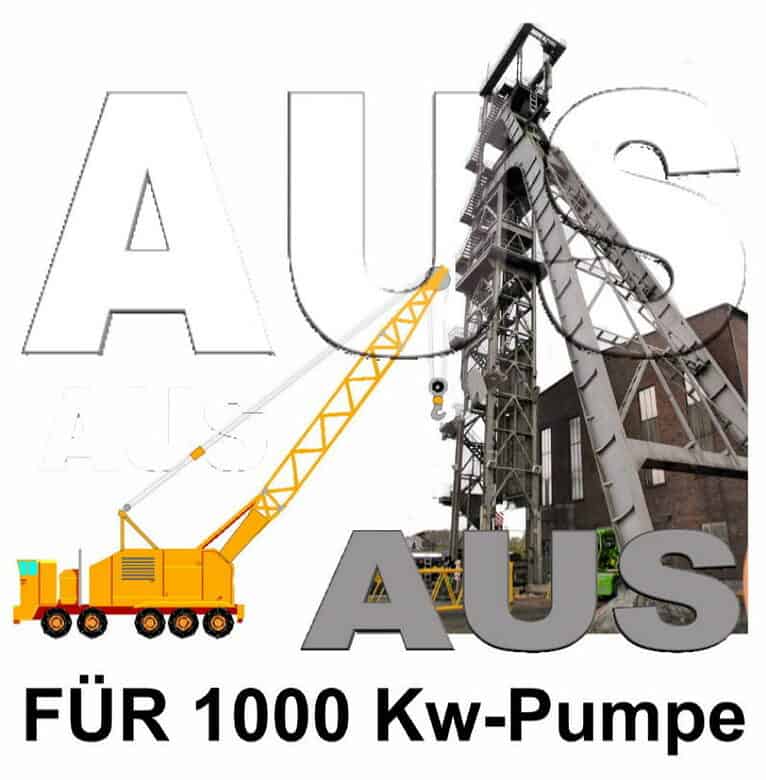 Aus für 1000 KW Pumpe