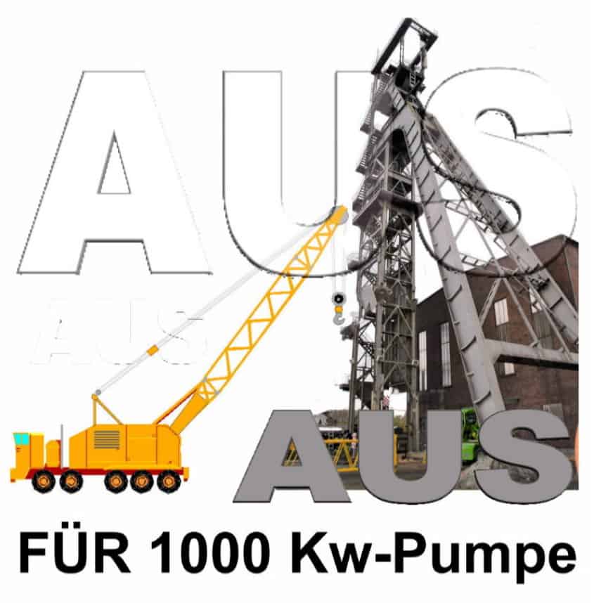 Aus für 1000 KW Pumpe