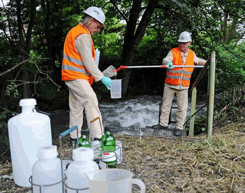 Grubenwasserprobenehmung im Saarland,Foto-RAG