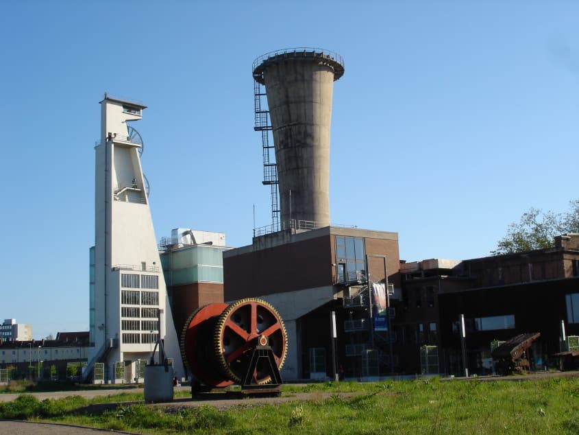 Zeche Consolidation, Schacht 4 und Lüfter in Gelsenkirchen-Bismarck,Foto: Revierkohle