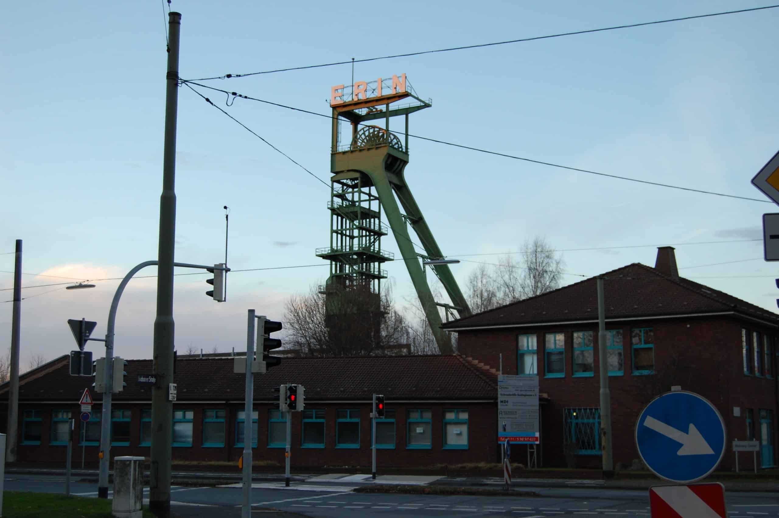 Förderturm Zeche Erin in Castrop-Rauxel, Foto: Revierkohle