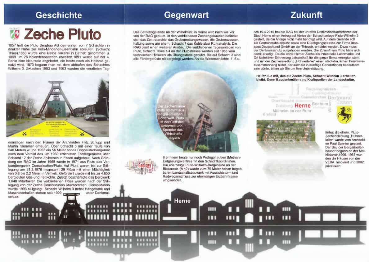 Flyer Pluto Rückseite