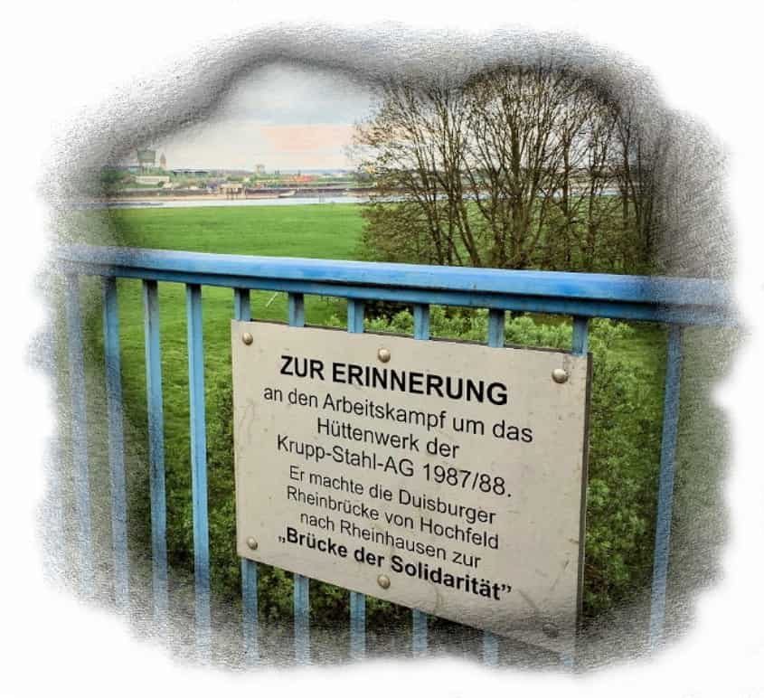 Erinnerungstafel Rheinhausen