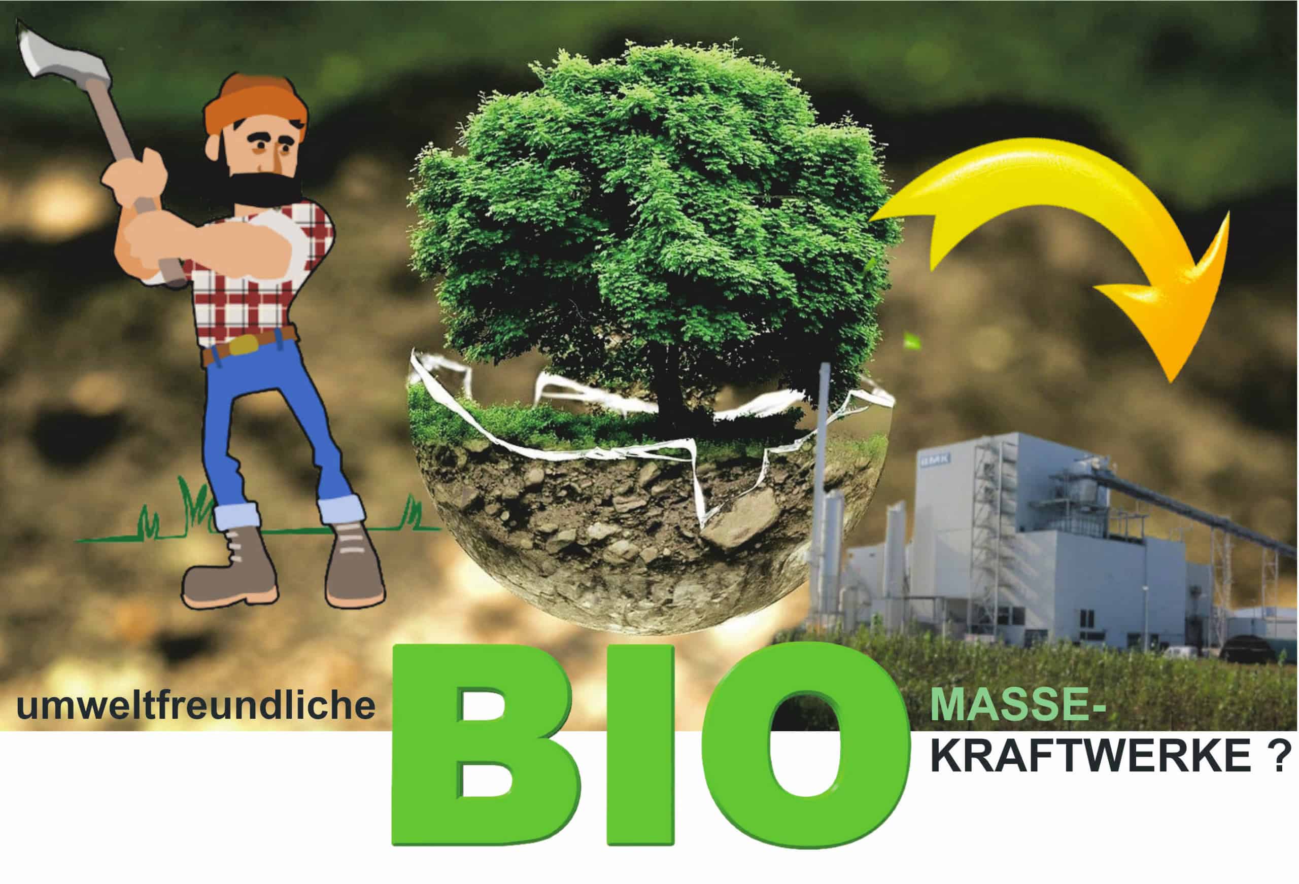 Biomasseheizkraftwerke - Waldvernichtung um das Klima zu retten ?