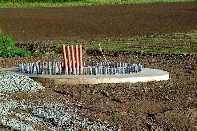 Windkraft-Betonsockel-Foto: Hans Linde